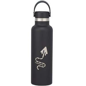 Black branded insulated tumbler