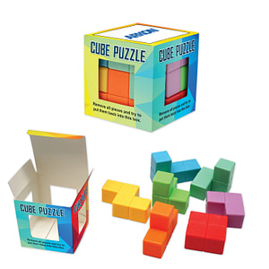 Branded cube puzzle game
